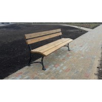 Parka un dārza sols ar čuguna kājam  150 cm.