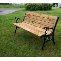 Dārza sols ar čuguna kājam 150 cm.